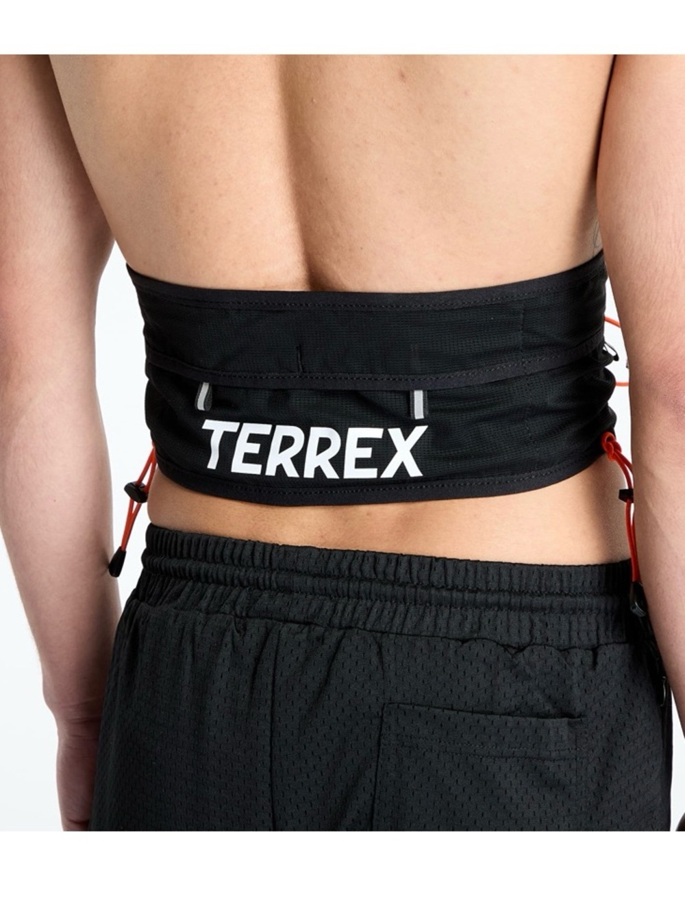 adidas TERREX TRX Trail Running Waist Belt Size Adjustable Reflective Black - Picture 3 of 5